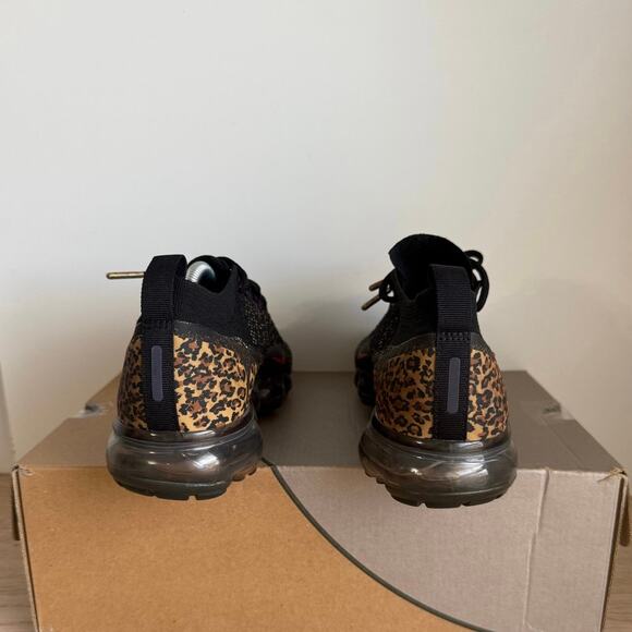 RARE 🔥Nike Air VaporMax Flyknit 2 Cheetah Women Sneakers - SZ 7.5 - Picture 5 of 11